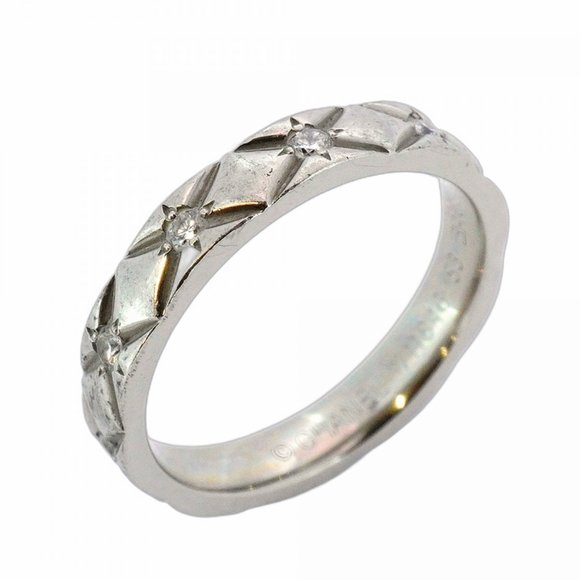 CHANEL Silver Diamond Ring #53 - Picture 1 of 7